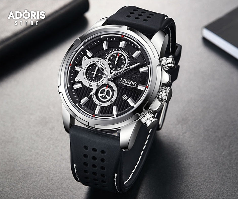 MEGIR CHRONOGRAPH ORIGINAL WATER RESISTANT- ساعة أصلية